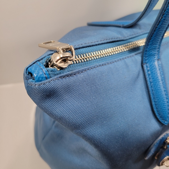 Like New!Coach Nylon Teal/Peacock blueTote bag - Picture 13 of 16